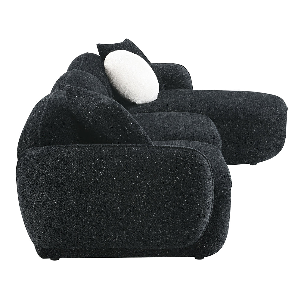 Lucifer Sectional Sofa w/3 Pillows
