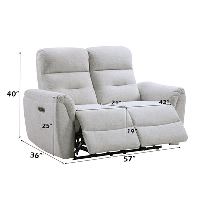Eastre Power Motion Loveseat w/USB Port
