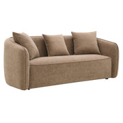 Keith Sofa w/3 Pillows - Brown Chenille
