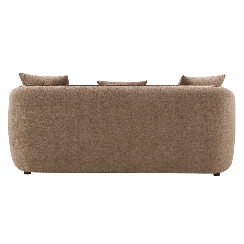 Keith Sofa w/3 Pillows - Brown Chenille