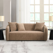 Keith Sofa w/3 Pillows - Brown Chenille