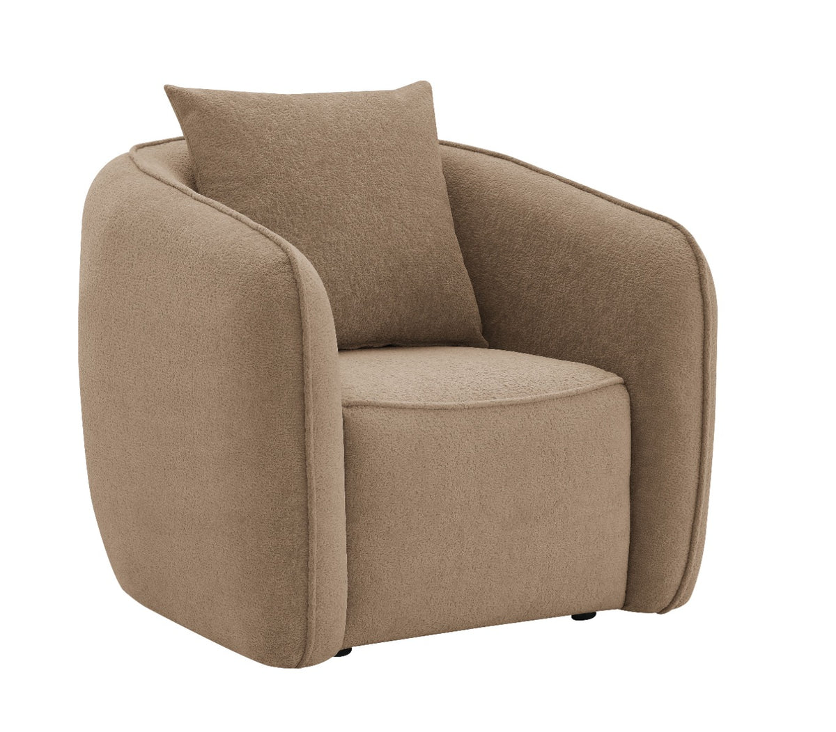 Keith Chair w/Pillow - Brown Chenille