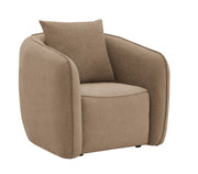 Keith Chair w/Pillow - Brown Chenille