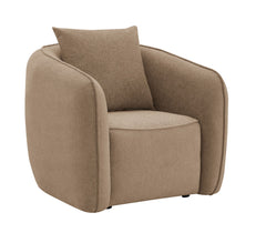 Keith Chair w/Pillow - Brown Chenille