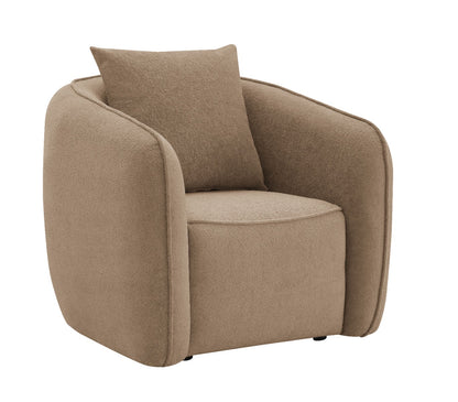 Keith Chair w/Pillow - Brown Chenille