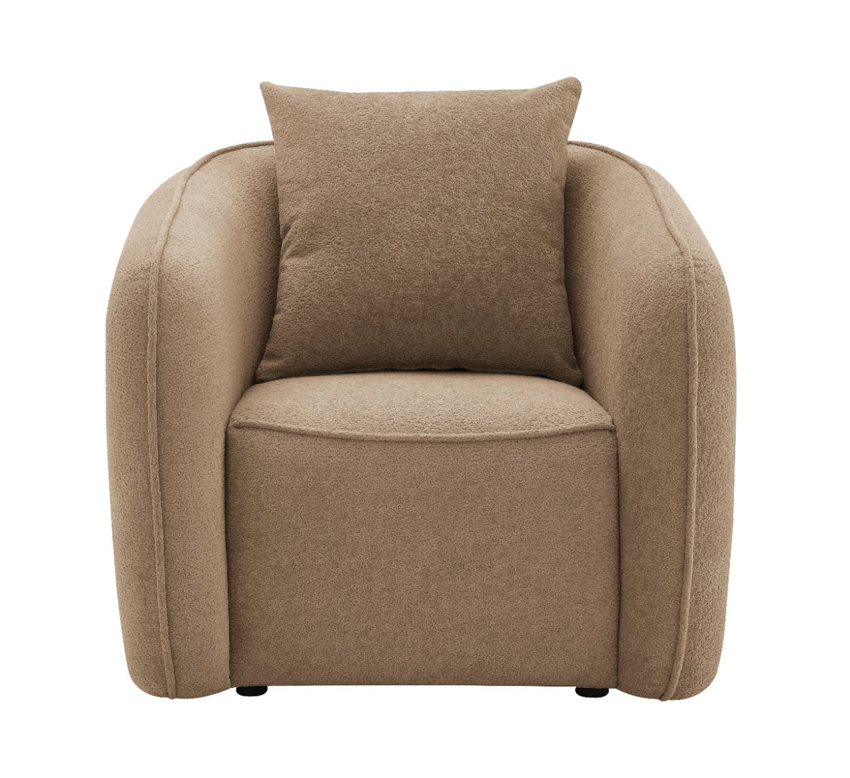 Keith Chair w/Pillow - Brown Chenille