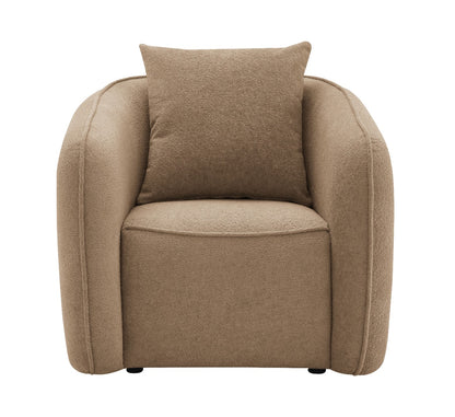 Keith Chair w/Pillow - Brown Chenille