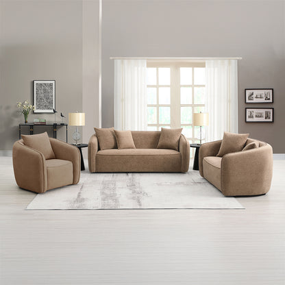 Keith Chair w/Pillow - Brown Chenille