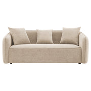 Keith Sofa w/3 Pillows - Beige Chenille