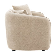 Keith Loveseat w/2 Pillows - Beige Chenille