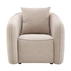 Keith Chair w/Pillow - Beige Chenille