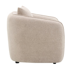 Keith Chair w/Pillow - Beige Chenille
