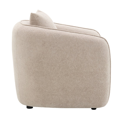 Keith Chair w/Pillow - Beige Chenille