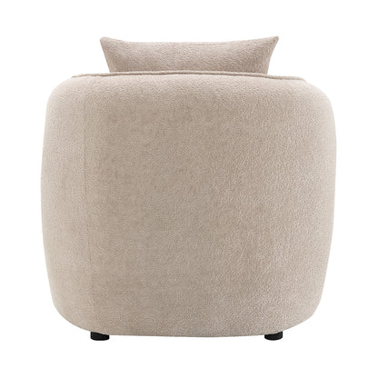 Keith Chair w/Pillow - Beige Chenille