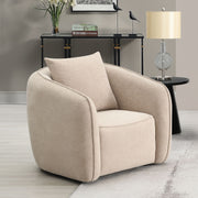 Keith Chair w/Pillow - Beige Chenille