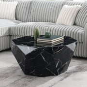Dara Coffee Table - Glass Top & Black