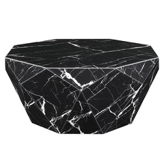 Dara Coffee Table - Glass Top & Black