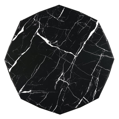 Dara Coffee Table - Glass Top & Black