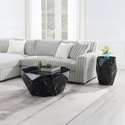 Dara Coffee Table - Glass Top & Black