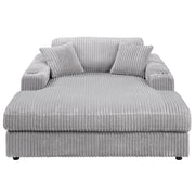 Chaise longue tapizada Hilde de 137 cm de largo con 2 almohadas