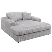 Chaise longue tapizada Hilde de 137 cm de largo con 2 almohadas