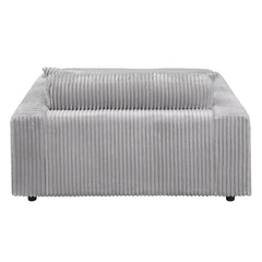 Chaise longue tapizada Hilde de 137 cm de largo con 2 almohadas