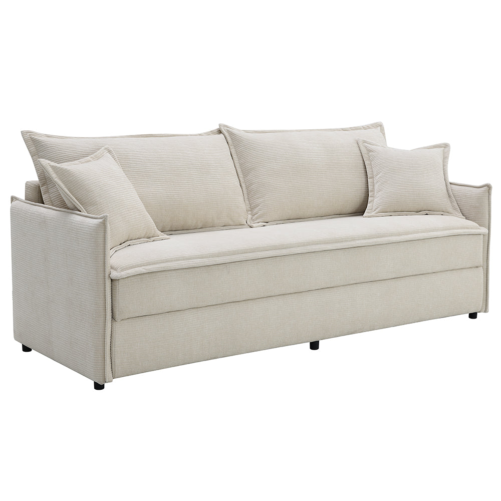 Sofá cama Elisea de 81" de largo con reposabrazos