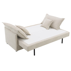 Sofá cama Elisea de 81" de largo con reposabrazos