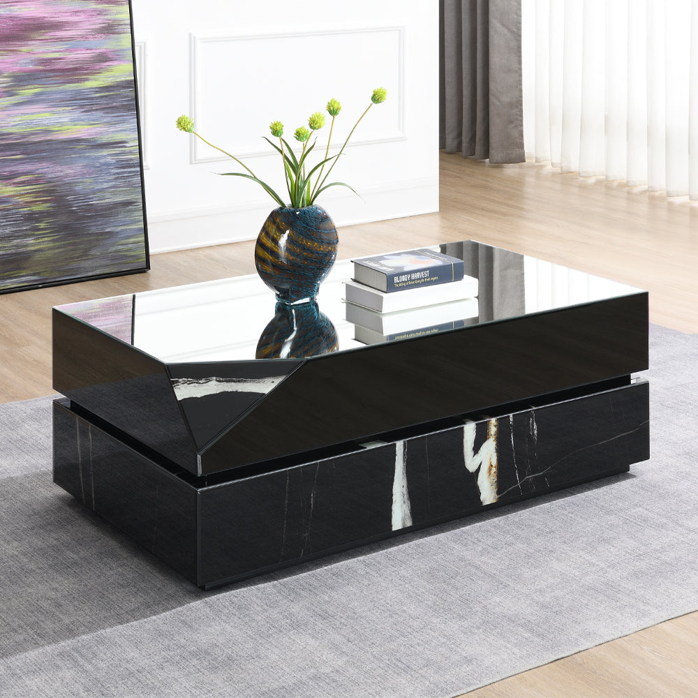 Mesa de centro rectangular Drisana de 120 cm de largo