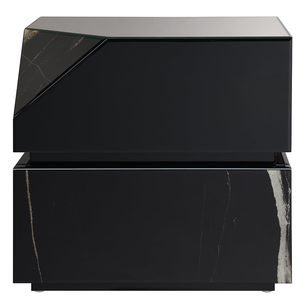 Mesa auxiliar rectangular Drisana de 24" de largo