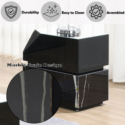 Mesa auxiliar rectangular Drisana de 24" de largo