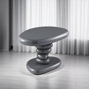 Charlene End Table - Gray High Gloss (22"W x 16"D x 15"H)