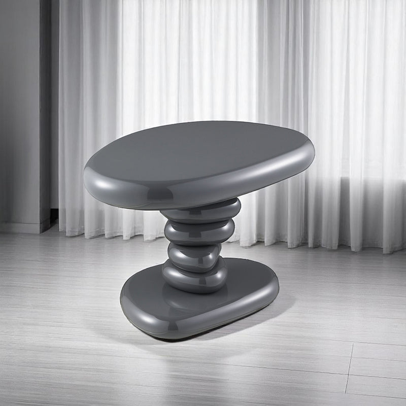 Charlene End Table - Gray High Gloss (22"W x 16"D x 15"H)