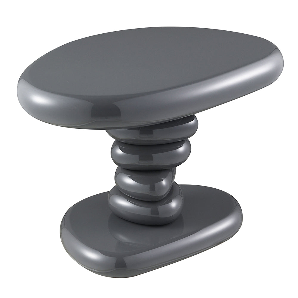 Charlene End Table - Gray High Gloss (22"W x 16"D x 15"H)