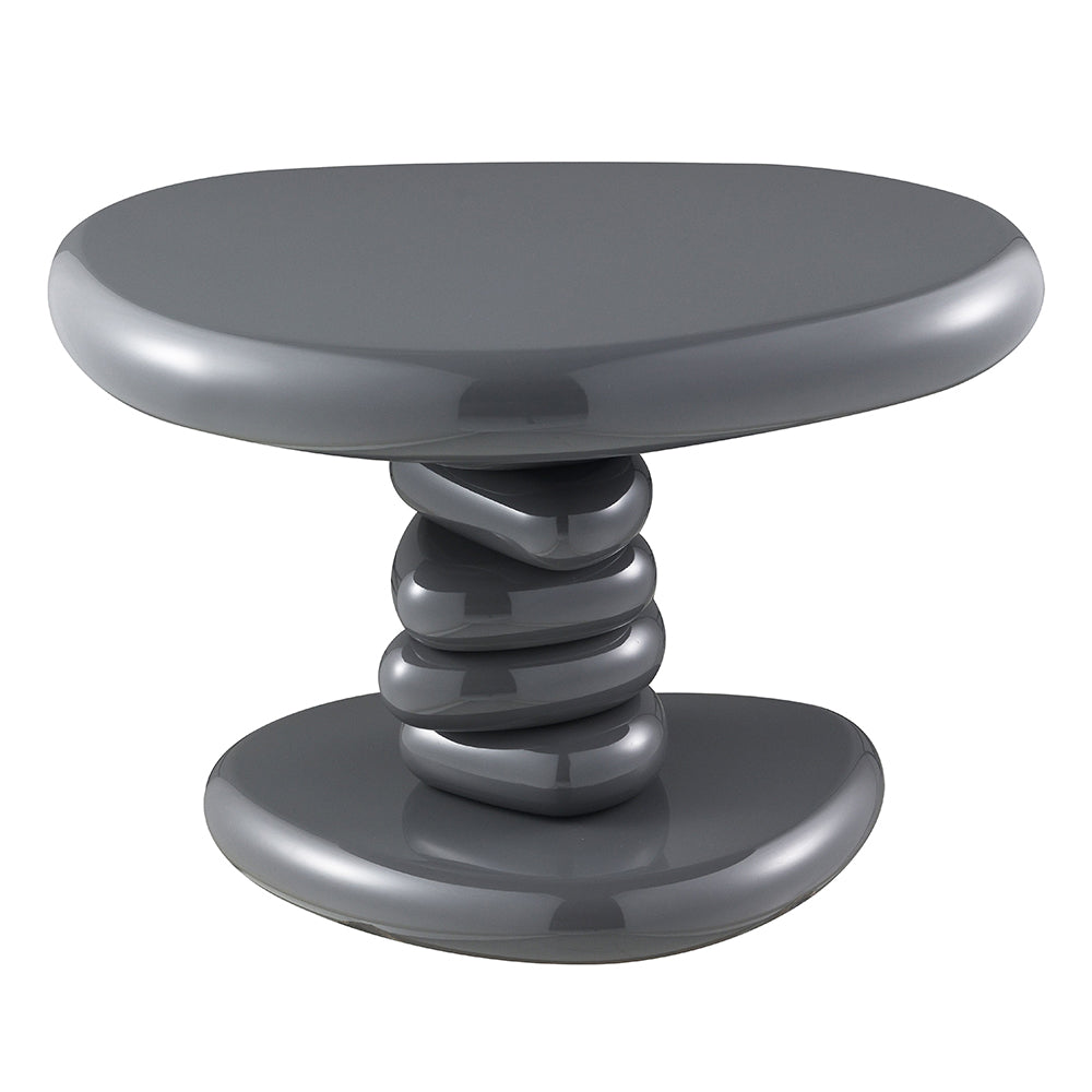 Charlene End Table - Gray High Gloss (22"W x 16"D x 15"H)