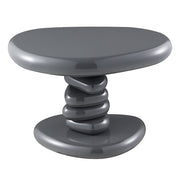 Charlene End Table - Gray High Gloss (22"W x 16"D x 15"H)