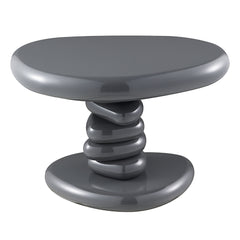 Charlene End Table - Gray High Gloss (22"W x 16"D x 15"H)