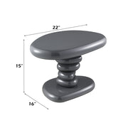 Charlene End Table - Gray High Gloss (22"W x 16"D x 15"H)