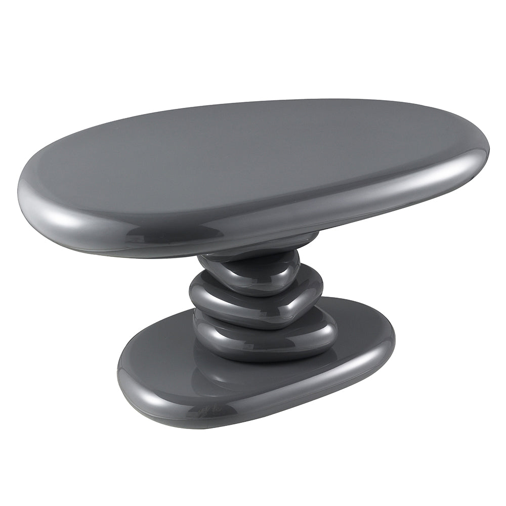 Charlene End Table - Gray High Gloss (30"W x 21"D x 15"H)