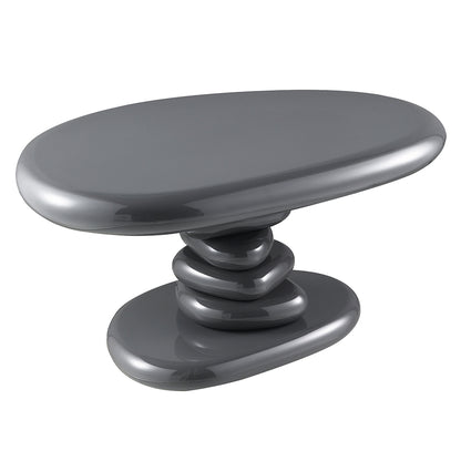 Charlene End Table - Gray High Gloss (30"W x 21"D x 15"H)