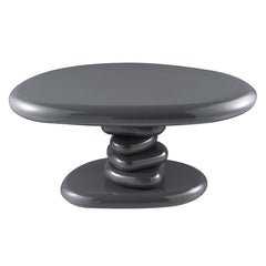 Charlene End Table - Gray High Gloss (30"W x 21"D x 15"H)