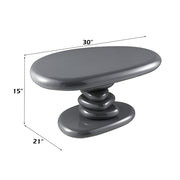 Charlene End Table - Gray High Gloss (30"W x 21"D x 15"H)