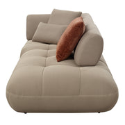 Carrick 139" Upholstered Sectional Sofa – Modern Comfort w/ 6 Pillows