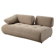 Carrick 139" Upholstered Sectional Sofa – Modern Comfort w/ 6 Pillows