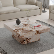 Mesa de centro cuadrada Fultan de 91 cm de largo