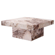 Mesa de centro cuadrada Fultan de 91 cm de largo