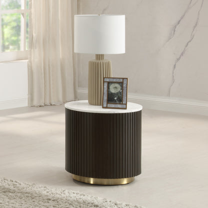 Clayten 20"Dia Round End Table