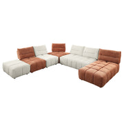 Sofá de dos plazas modular tapizado Loanna de 169 cm de largo
