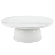 Mesa de centro redonda Zaid de 40" de diámetro