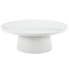 Mesa de centro redonda Zaid de 40" de diámetro